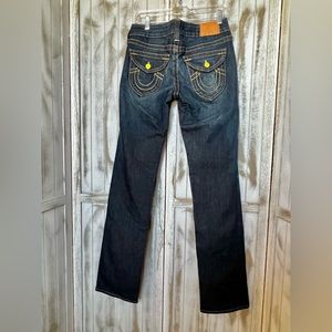 True Religion Low Rise Boot Cut Women's Blue Jeans SZ 29